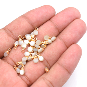 แม่ของเพิร์ล7ถึง9มม. พร้อมจี้ห้อยรูปลูกแพร์ชุบทอง - Product Image 2