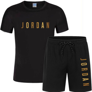 Ensemble t-shirt imprimé et Short, à manches courtes, avec col ras du cou, pour l'été - Product Image 6