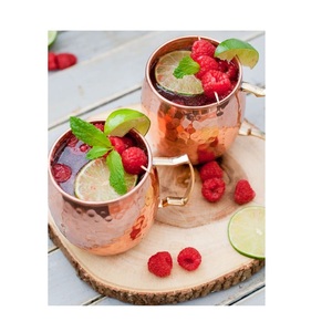 Produit le plus vendu Tasse en cuivre pur Moscow Mule Prix bon marché Tasses en acier inoxydable pour bière plaquée cuivre de l'exportateur indien - Product Image 1