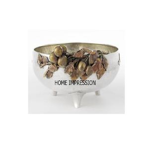 Puce et trempette fantaisie Designer feuille bol table pièce maîtresse Antique Design bols ustensiles de cuisine accessoires de service - Product Image 3