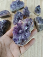 Meilleure Qualité Pierre Précieuse Naturelle Quartz Améthyste en Grappe Guérison Décoration Maison Style Amour Vente en Gros AAMEENA AGATE