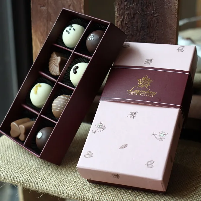 Großhandel Vietnam Marke handgemachte Dekoration frische Schokoladen kugeln Trüffel für Weihnachten