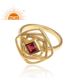 Natural <b>Garnet</b> Gemstone <b>Ring</b> Girls Jewelry Wholesaler 925 Sterling <b>Silver</b> <b>Ring</b> Jewelry Supplier - Product Image 2