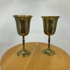 แก้วไวน์ทองเหลืองดีไซน์เนอร์ แกะสลักด้วยมือ ทรงกุณโฑ สไตล์วินเทจโบราณ แก้วดื่ม แก้วบาร์ ของตกแต่งงานแต่งงาน - Product Image 5