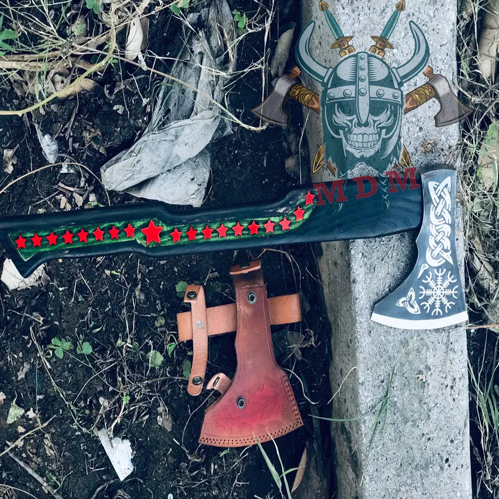 Neue einzigartige benutzer definierte handgemachte Jagd Axt Outdoor-Camping-Tool Forest Survival Tomahawk Weihnachts geschenk paket Viking Axe