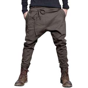 Pantalones de chándal con entrepierna caída para hombre, calzas de sudor personalizadas con estilo - Product Image 3