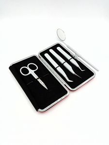 Mejor diseño Recubrimiento en polvo blanco Diferentes estilos Pinzas de extensión de pestañas Espejo Tijera de acero inoxidable Instrumento de belleza - Product Image 4