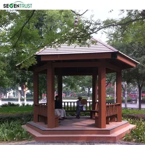 Gazebo de jardim sem combustível com material wpc