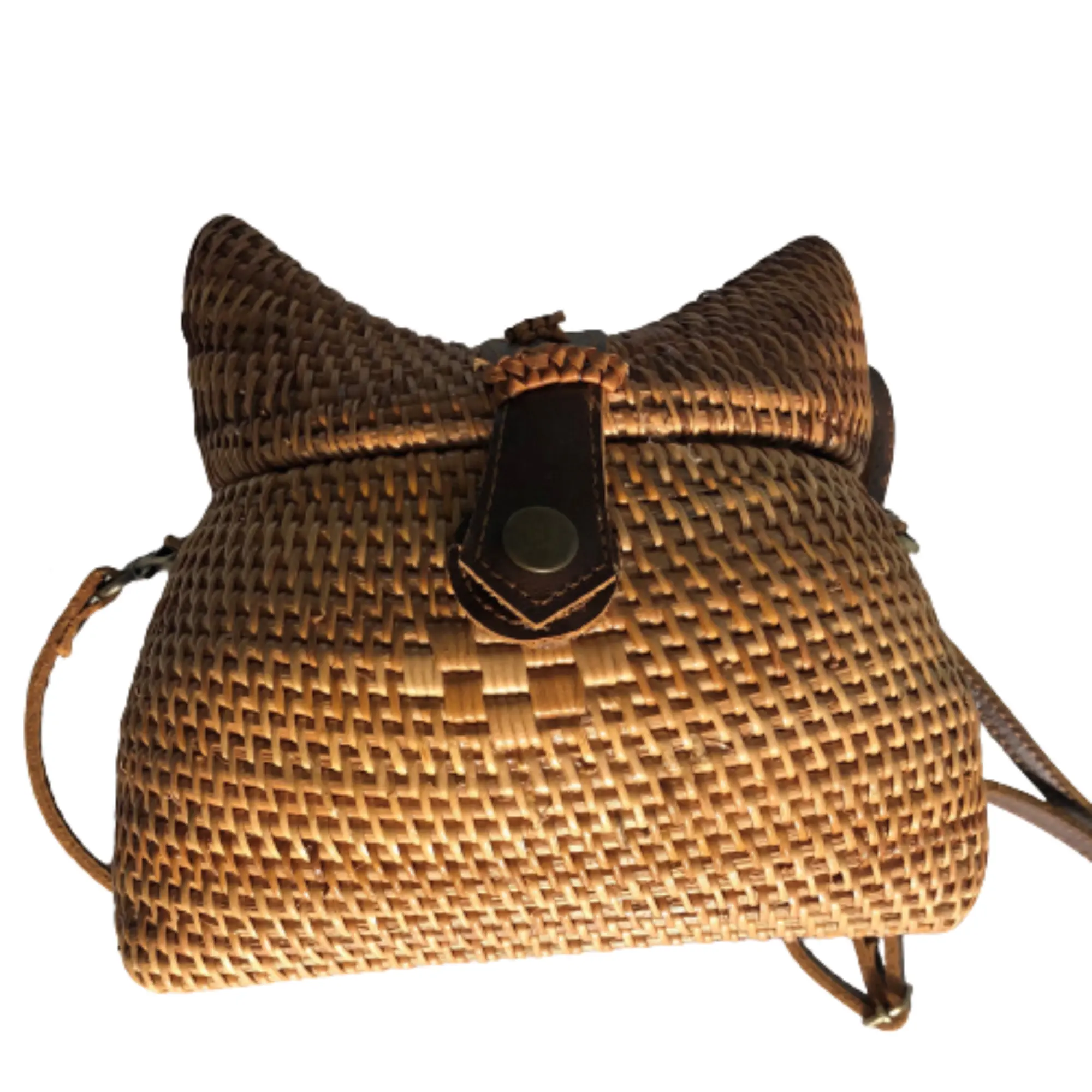 Vietnam Handbag Hot Selling Round Rattan Handbag Crossbody Bag for Woman Summer 2022 Bag Beach Bohemian Bag