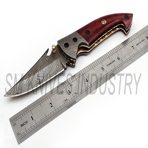 ที่กำหนดเองที่ทำด้วยมือที่สวยงามซับล็อคมีดพับบิดรูปแบบ (Smk1269) - Product Image 5