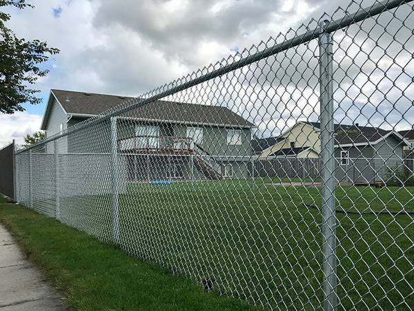 Galvanized Chain Link Fence Fabric Pvc Coated Frame