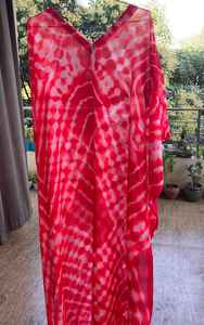 Caftán de rayón de verano hecho a mano para mujer, vestido de lino Floral bohemio de manga larga, informal hasta el suelo, tinte de corbata, dulce Natural - Product Image 5