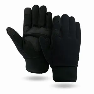 Новые высококачественные чистые черные механические рабочие перчатки стандартного размера из высококачественной ткани для садоводства