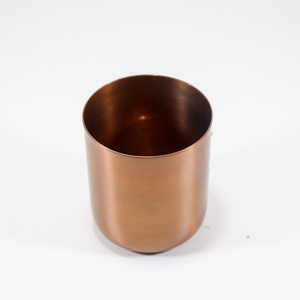 Tarros de vela de metal de hierro con logotipo personalizado, latas de vela personalizadas de cobre, contenedores de vela de colores de latón, tarros de la India - Product Image 1