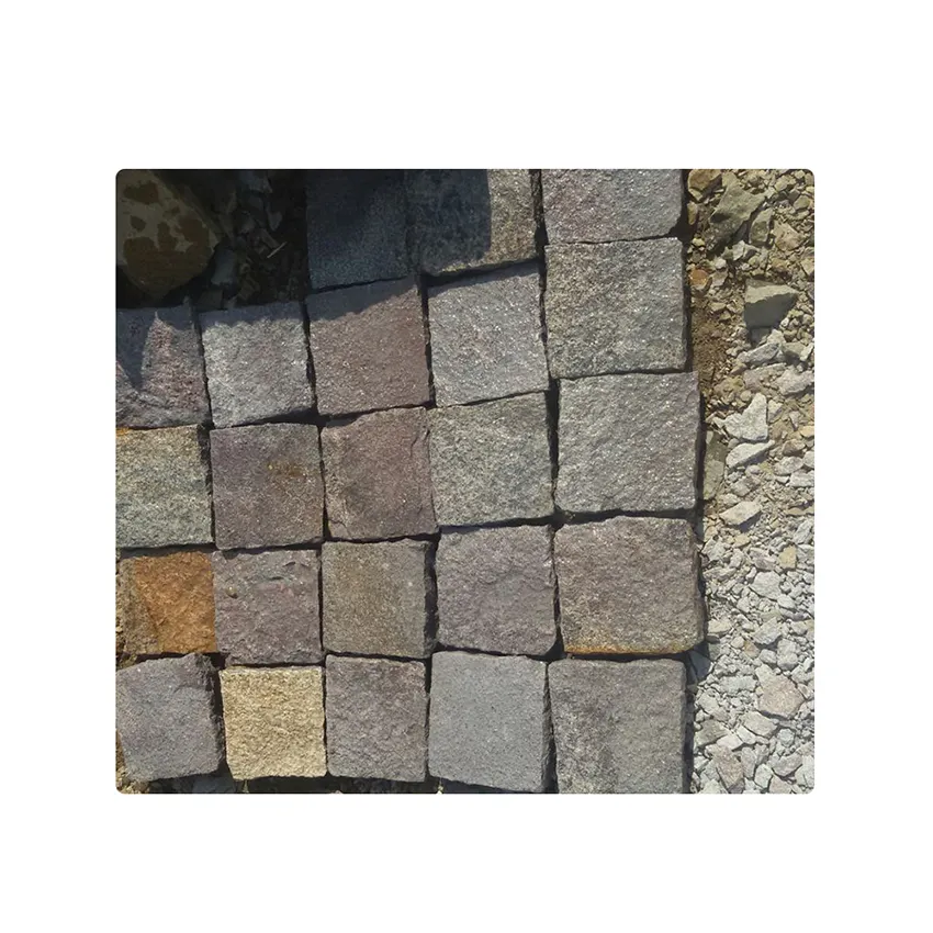 Beste Qualität Cobblestone natürlich abgerundet braun gelb gemischtes Cobblestone zu Großhandelspreis