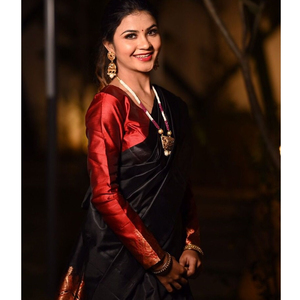 Saree de seda con estampado de arte indio, venta al por mayor, con blusa de diseño de piezas, 2022, tradicional indio, Wearby royal export - Product Image 1