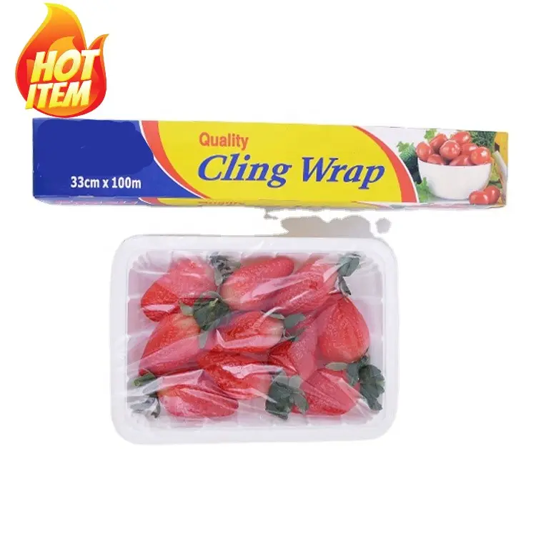 Harga pabrik makanan yang baik pembungkus makanan PE pembungkus daging segar Film plastik kemasan rol Film untuk makanan segar Vietnam pabrikan
