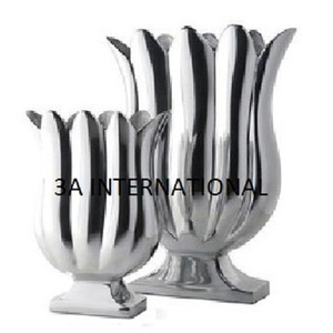 Decoración de interior y exterior, maceta estándar para habitaciones de hotel, decoración de suelo, jarrón de Metal, maceta estándar para flores, flor de aluminio - Product Image 1