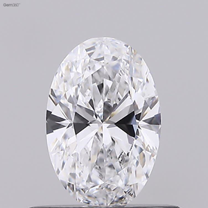 Couleur D SI2, taille Carity 0,78 ct, diamant poli, forme ovale, HPHT-CVD, bijoux en diamant en vrac - Product Image 1