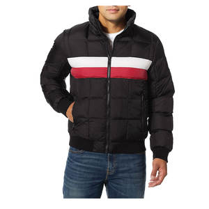 Blouson unisexe, surdimensionné, en coton et polyester, avec logo personnalisé, veste à bulles, en duvet d'oie uni, pour l'hiver - Product Image 4