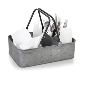 Soporte de papel de seda Caddy de herramientas galvanizado con forma personalizada de calidad superior Caddy de mesa de metal de gran tamaño para herramientas - Product Image 1
