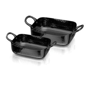 King-plato grueso de acero inoxidable con cubierta, Bandejas para servir de acero inoxidable, rectangular, grueso, para Buffet y Hotel - Product Image 2