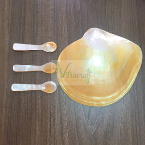 Service de table en forme de nacre du Vietnam, plat à Caviar, cuillère et assiette en nacre pour rendre la table à manger luxueuse - Product Image 2