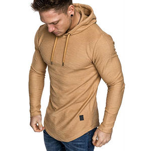 Sweat-shirt à capuche solide d'hiver pour hommes avec impression numérique et tissu teint uni 2025 - Product Image 5
