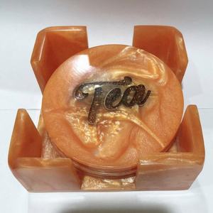 Posavasos de madera y resina con aislamiento térmico personalizado Lametierartz posavasos de soporte de sublimación hechos a mano para uso doméstico - Product Image 4