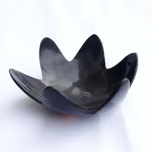 Lotus Design Natural Horn Obstschale große Porzellan Obstschalen Luxus handgemachte Horn Artikel Indisches Handwerk von Real Horn Bowl