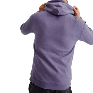 2021 Custom bulk design logo blank fleece fitness men casual full Sleeve purple color pure cotton fleece as per customer demand. - Product Image 4