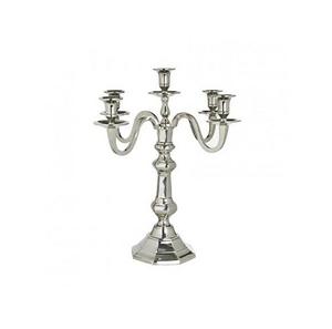 High Quality Aluminium <b>Candelabra</b> Newest Design 4 Arms Silver Color <b>Candelabra</b> For Home Hotel And Restaurant Use - Product Image 2