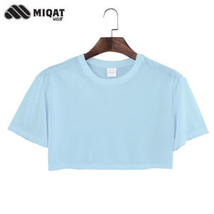 Top Quality Solid Color Short Sleeve Wholesale Blank Tshirts T-<b>shirt</b> <b>Women</b> t <b>Shirt</b> Basic for Ladies Crop Top - Product Image 2