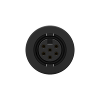 Connecteur de câble moulé étanche IP67 en laiton 6 broches avec boîtier en nylon, femelle, 2A 250V, -20~85°C, usage industriel