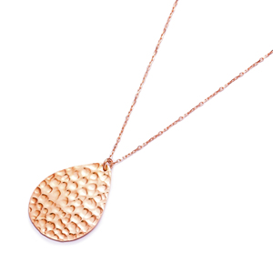 Forme De goutte d'eau Pendentif Martelé Poire Forme Pendentif Turc En Gros 925 Bijoux en Argent Sterling - Product Image 1