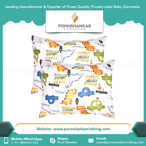 Ropa de bebé personalizado OEM de bebé de algodón orgánico funda de almohada - Product Image 6