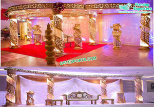 Mandap de diamante de fibra de cristal para boda, mandril de cristal de calidad superior para boda india - Product Image 2