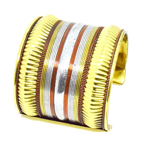 2025 Missouri <b>Engraved</b> Christmas Gold Ribbon <b>Bangle</b> Hand Painted <b>Bangles</b> Round Zircon artisan boho bracelet Lock Bracelet - Product Image 5