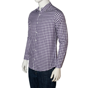 เสื้อเชิ้ตผู้ชายผ้าฝ้ายแท้ 100% ขายส่ง ป้องกันรอยยับ ระบายอากาศ แห้งเร็ว ยอดนิยม ขายดีที่สุด ผลิตจากโรงงานโดยตรง บีดี ฤดูใบไม้ร่วง - Product Image 2