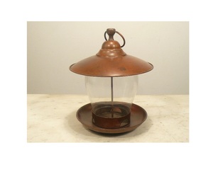 เครื่องให้อาหารนกไม้สีขาวแขวนด้านบนโลหะรูปร่างกระท่อมสําหรับสวน - Product Image 4