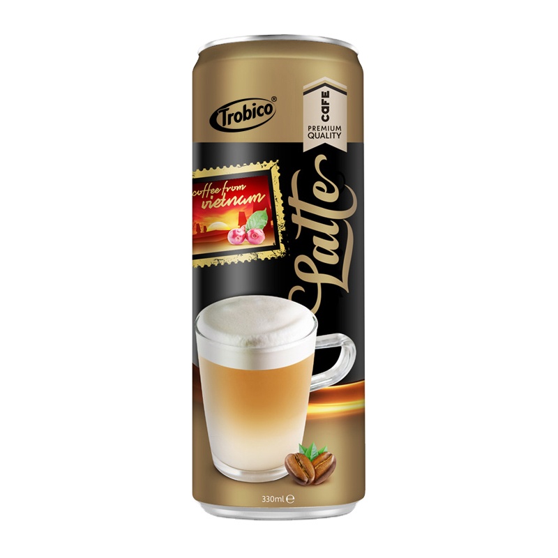 Оптовая продажа во Вьетнаме бренд Trobico 330 мл алюминиевая банка латте кофейный напиток