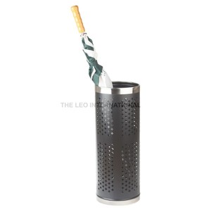 Porte-parapluie décoratif de style luxueux, design unique, finition noire, cadeau original, utilisé pour l'entrée de la maison - Product Image 5
