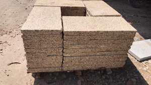 Carreaux de champignons en pierre de granit jaune, décor mural et pavage de sol - Product Image 3