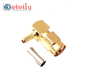 Compre el conector R/A macho SMA chapado en oro en línea para el fabricante de cables RG 316 ETEILY Hecho EN LA India Conector de antena Distribuidores RF - Product Image 1