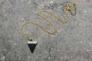 Natural Rose Quartz Smooth Triangle Gemstone 92.5 Sterling <b>Silver</b> 18"<b>long</b> Pendant <b>Necklace</b> Jewelry Wholesale - Product Image 5