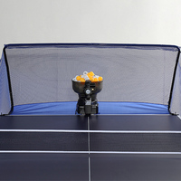 Robot de tennis de table Konford, machine de ping-pong avec télécommande, ping-pong automatique Pro-Spin pour l'entraînement avec un jeu de balles de 40 mm+
