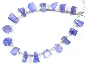 Impresionante calidad, 17 piezas, piedras preciosas de tanzanita Natural, cuentas de pepitas facetadas, joyería hecha a mano, piedra natal de diciembre, venta al por mayor - Product Image 5