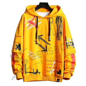 Vente en gros de sweats à capuche personnalisés de haute qualité pour hommes, unisexes, élégants, d'hiver, pulls molletonnés de créateurs de mode imprimés et décontractés - Product Image 4