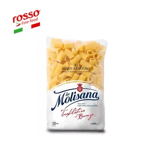 Produk pasta Italia terbaik La Molisana N32 Mezzi Rigatoni 500 g-buatan Italia