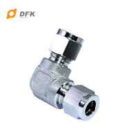 Raccords de tuyauterie en acier inoxydable DFK 316, coude union, zingué, pour applications hydrauliques, certifié ISO9001, usiné CNC, OEM/ODM